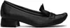 Paula Canovas Del Vas Black Toro Loafers In Matt Black