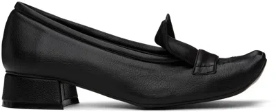 Paula Canovas Del Vas Black Toro Loafers In Matt Black