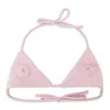 Paula Canovas Del Vas Del Vas Embossed Pink Bikini In Multi