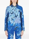 Paula Canovas Del Vas Graphic-motif Denim Jacket In Blue
