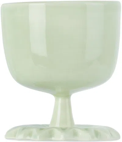 Paula Canovas Del Vas Green Flower Cup In Mint