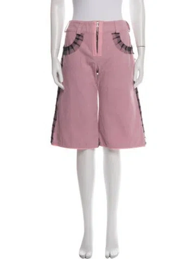 Pre-owned Paula Canovas Del Vas Knee-length Shorts W/ Tags In Pink