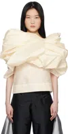 Paula Canovas Del Vas Off-white Castana Blouse In White