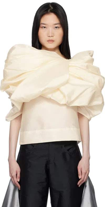 Paula Canovas Del Vas Off-white Castana Blouse