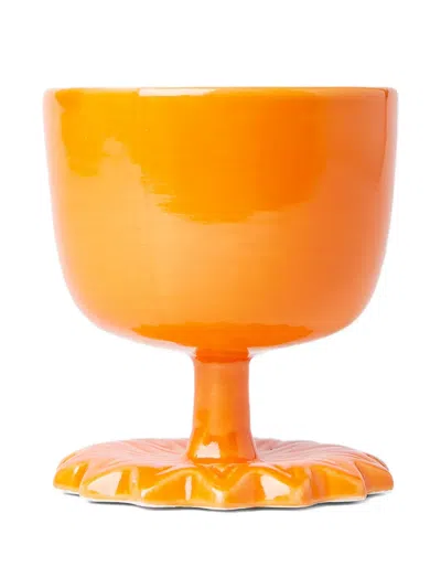 Paula Canovas Del Vas Porcelain Glass In Orange