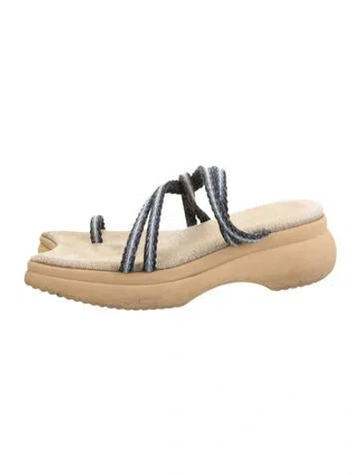 Pre-owned Paula Canovas Del Vas Sandals In Neutral