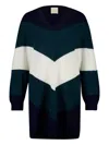 Paula Cashmere Oversized Sweater In Blue