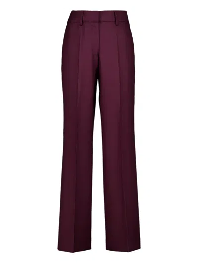Paula Concealed-fastening Trousers In Purple