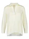 Paula Diane Silk Blouse In Neutrals