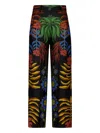 Paula Floral-print Silk Twill Trousers In Multi