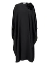 Paula Flower-embellished Silk Maxi Dress In Black