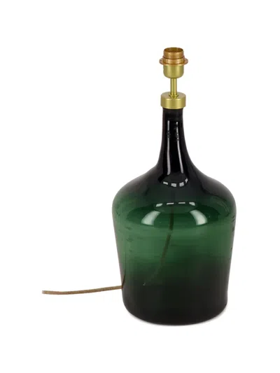 Paula Glass Lamp Base In Green