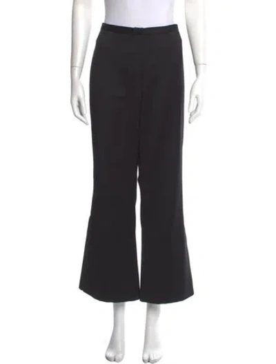 Pre-owned Paula Hian Wide Leg Pants In Black