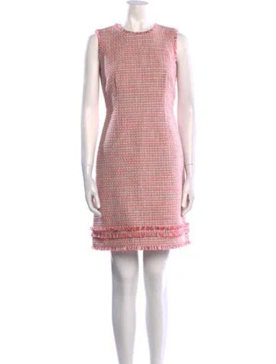 Pre-owned Paula Knorr Crew Neck Mini Dress W/ Tags In Pink