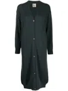 Paula Long-length Cashmere Cardigan In Green