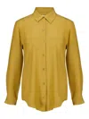 Paula Long-sleeve Button-fastening Shirt In Green