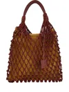 Paula Macramé Maxi Bag In Brown