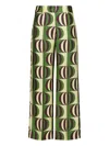 Paula Patterned Trousers In Green