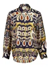 Paula Printed Silk Top In Multi