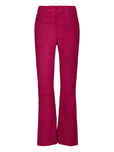 Paula Patch-pocket Trousers In Red
