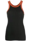 PAULA RIBBED-KNIT TANK TOP