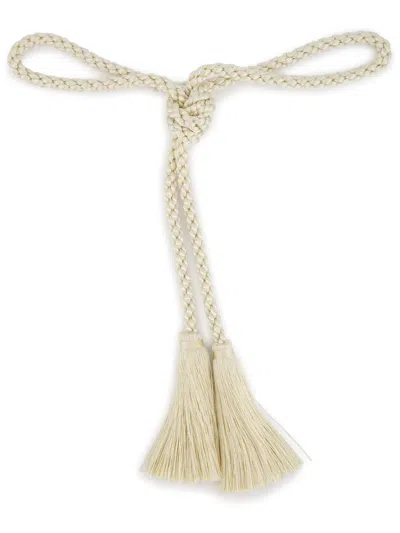 Paula Rope Tassel Belt In Nude