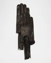 Paula Rowan Rhona Leather Gloves In Black