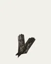Paula Rowan Sophianna 2 Leather Gloves In Black