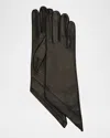 Paula Rowan Sophianna 2 Leather Gloves In Black