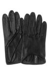 Paula Rowan Stephanie Leather Gloves In Black