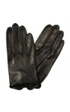 Paula Rowan Stephanie Leather Gloves In Black