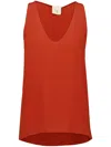 Paula Serena Tank Top In Orange