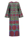 Paula Shirley Midi Dress In Multi