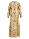 Paula Silk Dress In Neutrals