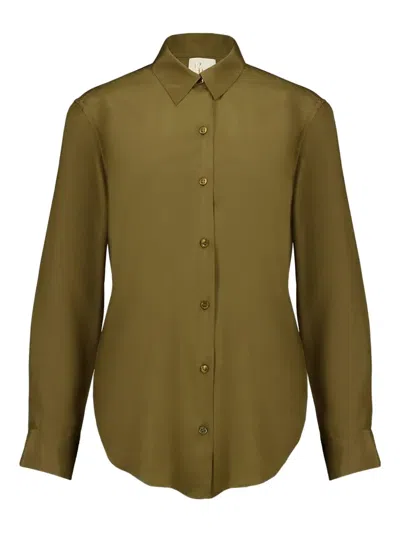 Paula Silk Shirt In Green