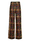 Paula Silk Trousers In Multi