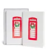 Paula Skene Mini London Phone Booth With Wreath Christmas Cards In Red