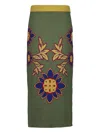 Paula Spar Midi Skirt In Multi