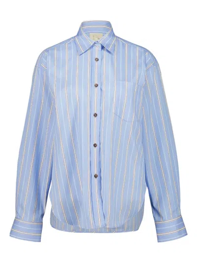 Paula Striped Buttoned Shirt In Multi