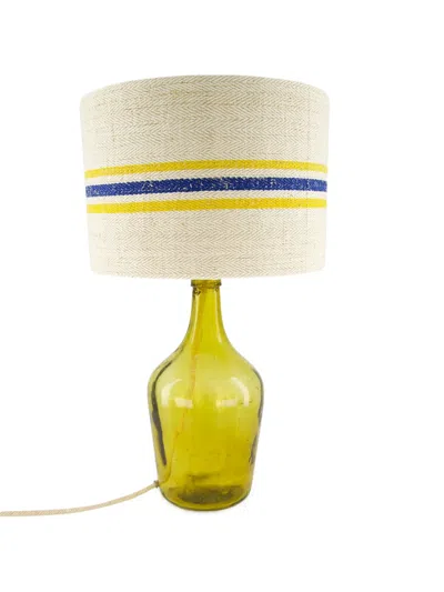 Paula Striped Lampshade In White