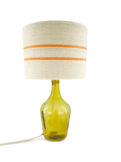 Paula Striped Medium Lampshade In Neutral