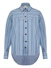 Paula Striped-pattern Shirt In Blue