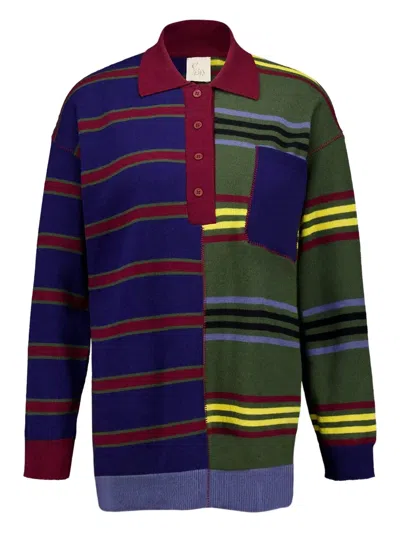 Paula Striped Polo Top In Multi