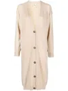 Paula V-neck Cashmere Cardi-coat In Neutrals