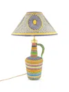 Paula Woven Lamp Base In Multi