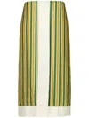 Paula Yarrow Midi Skirt In Green