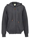 Paula Zip-up Hoodie In Black