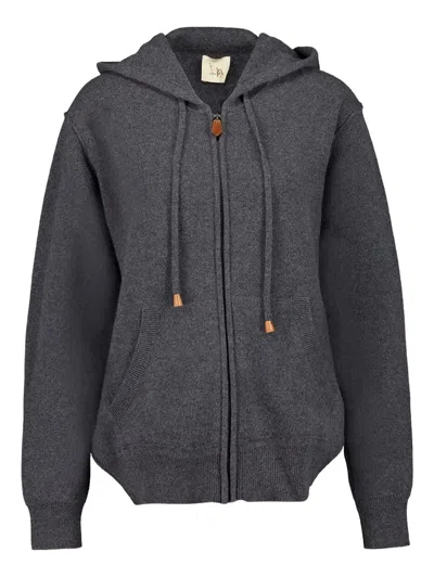 Paula Zip-up Hoodie In Black