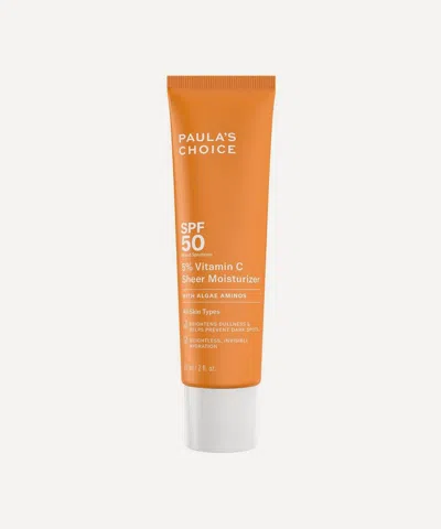 Paula's Choice Vitamin C Sheer Moisturiser Spf 50 60ml