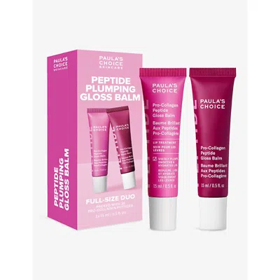 Paula's Choice S Choice Peptide Plumping Gloss Balm Duo Kit In Transparent